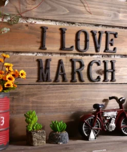 Life Easy Supply 3 Inch Vintage Wrought Iron House/Mailbox Number, DIY Cast Iron Alpabet Letter With Install Screws Other Products