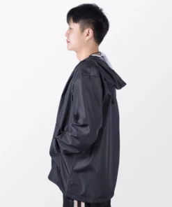 Life Easy Supply Isolation Protective Jacket With Detachable Face Shield Waterproof Personal Protective Clothing