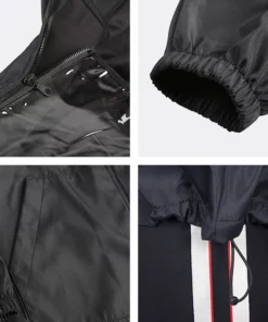 Life Easy Supply Isolation Protective Jacket With Detachable Face Shield Waterproof Personal Protective Clothing