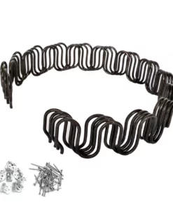 Life Easy Supply Extra Length Upholstery Zig-Zag Spring Kit-6pk Springs Clips Nails For Furniture Chair Couch Repair