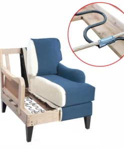 Life Easy Supply Upholstery Saggy Sofa Repair Kit Zig-Zag Spring Paper Wrapped Balance Wire 33ft + 40 Clips