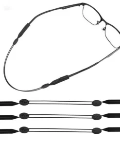 Life Easy Supply Adjustable Anti Slippery Eyeglass Retainer Strap No Tail Silicone - 3 Pack