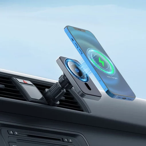 Life Easy Supply Magnetic Car Vent Mount For IPhone 12/Mini/Pro/Pro Max With Wireless Charging Support Magsafe