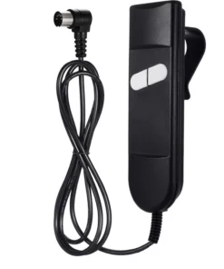 Life Easy Supply 2 Buttons Remote Controller For Recliner Lift Chair W/ Round 5 Prong Plug