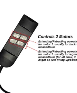 Life Easy Supply Universal Replacement Remote Control Switch For Power Recliner Lift Chair - 4 Button 5 Pin 12 Life Easy Supply Universal Replacement Remote Control Switch For Power Recliner Lift Chair - 4 Button 5 Pin