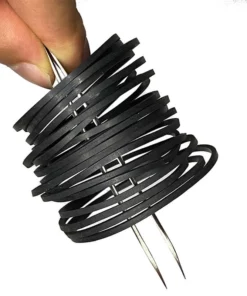 Life Easy Supply 2*2mm 75-100mm Rubber Square Belt For DIY Repair Record Player Walkman CD DVD - 20pcs