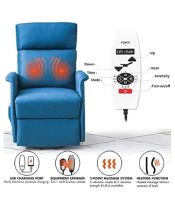 Life Easy Supply Replacement Remote Controller For Recliner Lifting Chair With Vibration Massage & Heat