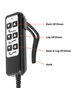 Life Easy Supply Richmat HJH5 Wired Remote Controller For Electric Adjustable Bed