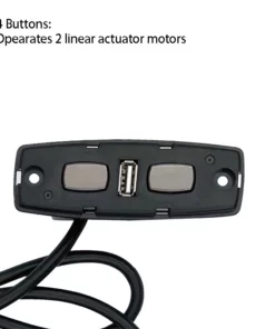 Life Easy Supply KDH120-005 4 Buttons Side Switch With USB For Recliner/Lift Chair Switch & Charger