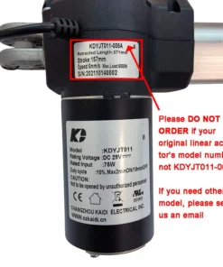 Life Easy Supply KDYJT011-005A Kaidi Linear Actuator For Power Recliner Lift Chair