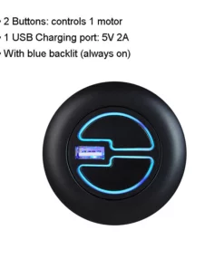 Life Easy Supply Switch & Charger MLSK5-D (LSF) Fixed Switch For Recliner Lift Chair Sofa Couch 2 Button 5pin W/ USB