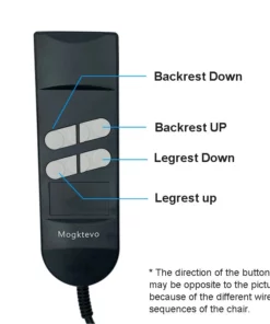 Life Easy Supply Mogktevo 4 Button 5 Pin Remote Controller For Recliner Lift Chairs