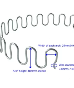 Life Easy Supply Extra Length Upholstery Zig-Zag Spring Kit-6pk Springs Clips Nails For Furniture Chair Couch Repair