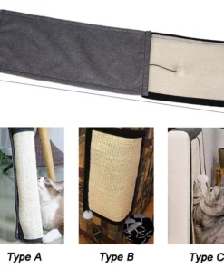 Life Easy Supply Sisal Furniture Cats Scratch Protection Mat - Suitable For Sofa Couch Recliner & More