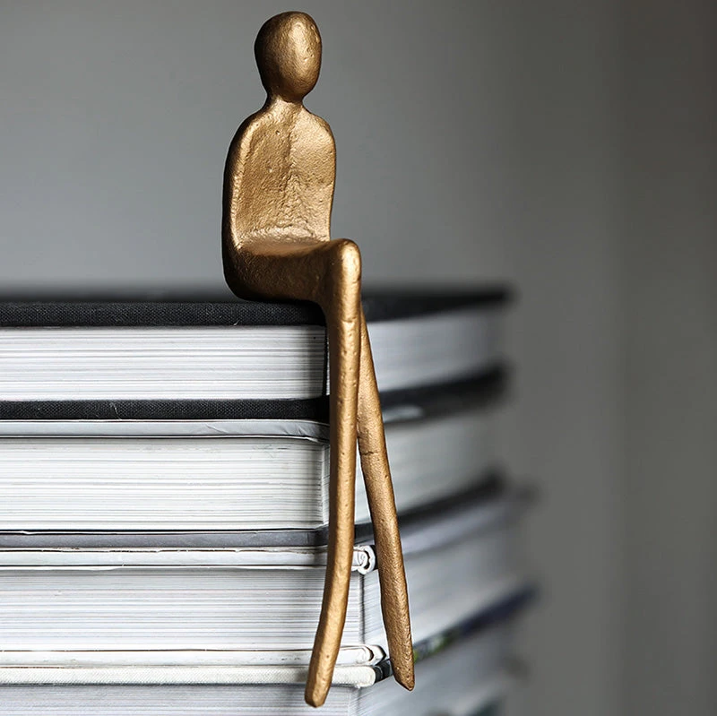 Life Easy Supply Cast Iron Ornaments Leisure Sitting Sculpture - Set Of 3 3 Life Easy Supply Cast Iron Ornaments Leisure Sitting Sculpture - Set Of 3