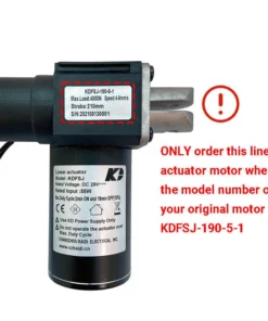 Life Easy Supply KDFSJ-190-5-1 Kaidi Linear Actuator For Power Recliner Lift Chair