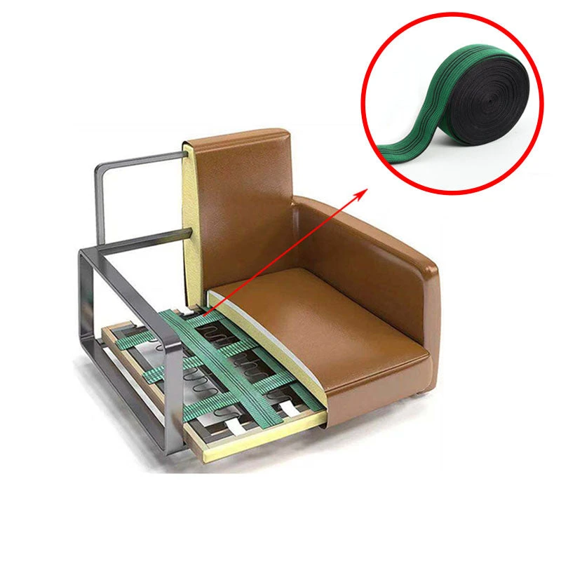 Life Easy Supply 27 Yard Green Upholstery Elastic Webbing Stretch Band For Sofa Couch Recliner 2'' Width 2 Life Easy Supply 27 Yard Green Upholstery Elastic Webbing Stretch Band For Sofa Couch Recliner 2'' Width