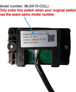 Life Easy Supply Mulin MLSK15-C2(L) Switch 4 Button Controller With USB For Recliner Lift Chair Couch Etc Switch & Charger