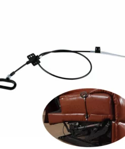 Life Easy Supply 98cm/38.6in Recliner Sofa Cable, Sofa Recliner Release Cable, D Ring Couch Recliner Pull Handle Upholstery