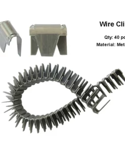 Life Easy Supply Upholstery Saggy Sofa Repair Kit Zig-Zag Spring Paper Wrapped Balance Wire 33ft + 40 Clips