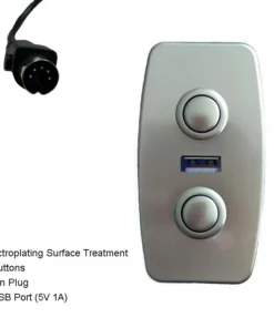 Life Easy Supply Rectangle Fixed 2 Button Switch With USB Charging Port For Home Theater Chair Power Recliner Sofa Switch & Charger