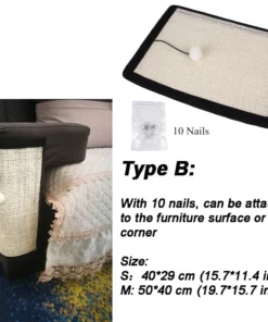 Life Easy Supply Sisal Furniture Cats Scratch Protection Mat - Suitable For Sofa Couch Recliner & More 10 Life Easy Supply Sisal Furniture Cats Scratch Protection Mat - Suitable For Sofa Couch Recliner & More