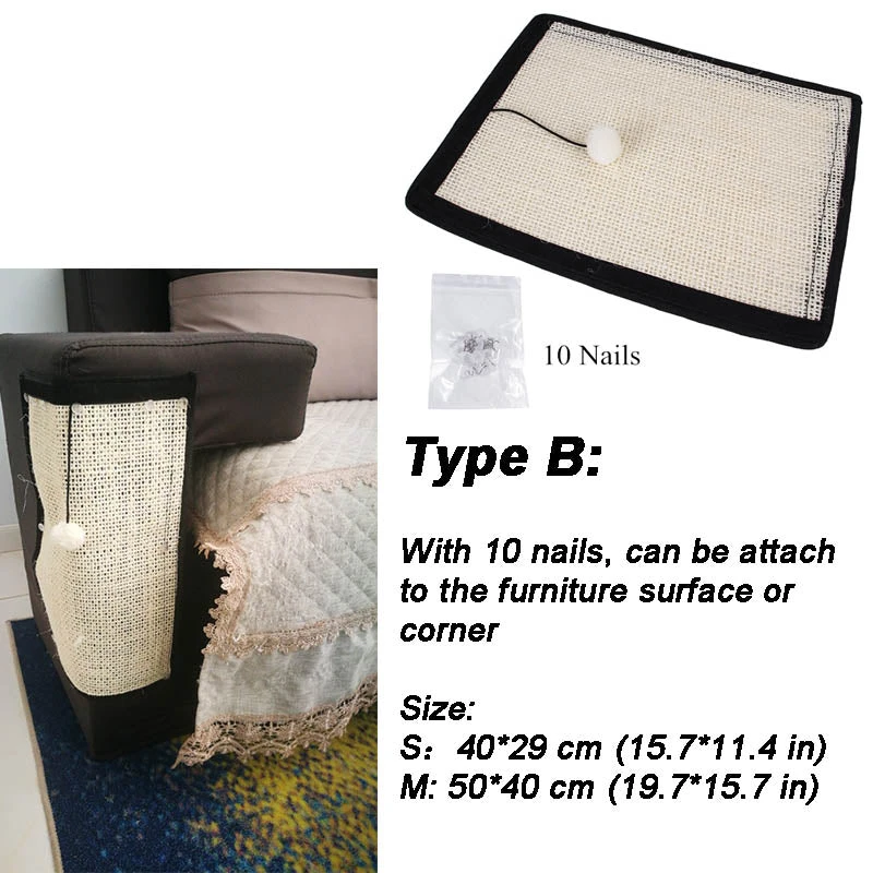 Life Easy Supply Sisal Furniture Cats Scratch Protection Mat - Suitable For Sofa Couch Recliner & More 4 Life Easy Supply Sisal Furniture Cats Scratch Protection Mat - Suitable For Sofa Couch Recliner & More