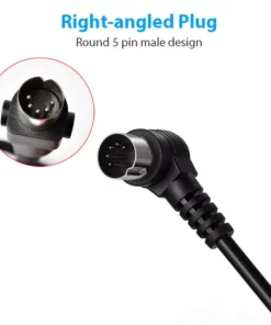 Life Easy Supply Right Angled 2 Button Remote Controller For Riser Recliner Lift Chair W/ Round 5 Pin Plug