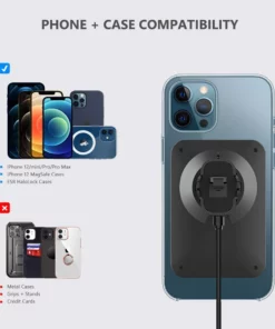 Life Easy Supply Magnetic Car Vent Mount For IPhone 12/Mini/Pro/Pro Max With Wireless Charging Support Magsafe