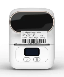 Life Easy Supply M110 Portable Bluetooth Thermal Printer Mini Mobile Sticker Label Maker, QR Barcode Clothing Jewelry Label Printing Machine