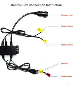 Life Easy Supply MLSK55-A1 Remote Controller & Junction Box Power Recliner 6 Button 8 Pin