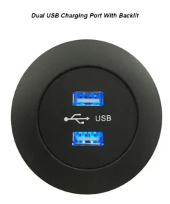 Life Easy Supply DIY Mounted Furniture USB Charging Port 5V 2A Dual USB With Power Adapter Switch & Charger