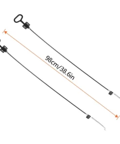 Life Easy Supply 98cm/38.6in Recliner Sofa Cable, Sofa Recliner Release Cable, D Ring Couch Recliner Pull Handle Upholstery