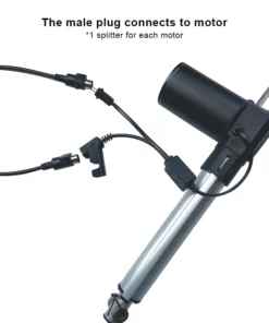 Life Easy Supply 5 Pin Sync Control Y Splitter Cable For Linear Actuators 39inch Remoter To 2 Actuators