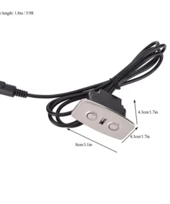 Life Easy Supply Rectangle Fixed 2 Button Switch With USB Charging Port For Home Theater Chair Power Recliner Sofa Switch & Charger