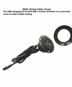 Life Easy Supply DIY Mounted Furniture USB Charging Port 5V 2A Dual USB With Power Adapter Switch & Charger