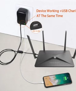 Life Easy Supply 3-12V Adjustable Power Switch Adapter 30W With 8 DC Conversion Plugs And USB Port Power Adapter