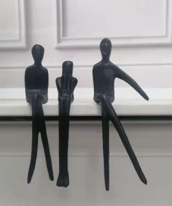 Life Easy Supply Cast Iron Ornaments Leisure Sitting Sculpture - Set Of 3 12 Life Easy Supply Cast Iron Ornaments Leisure Sitting Sculpture - Set Of 3