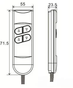 Life Easy Supply Universal 4 Buttons 5 Pin Remote Controller For Lift Chair Sofa Power Recliner