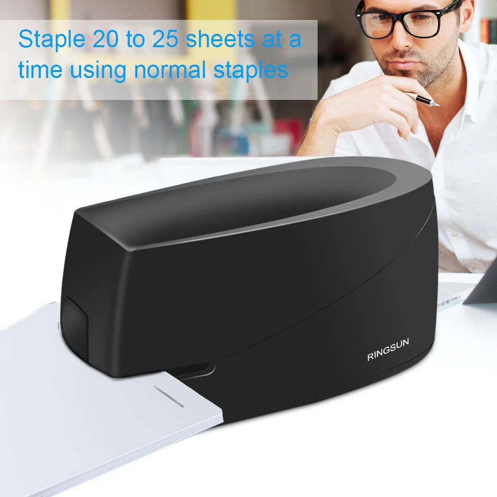 Life Easy Supply 25 Sheets Electric Stapler Paper Documents Electric Stapler Gun Fits 26/4 24/4 Staples 4 Life Easy Supply 25 Sheets Electric Stapler Paper Documents Electric Stapler Gun Fits 26/4 24/4 Staples