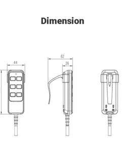 Life Easy Supply Richmat HJH5 Wired Remote Controller For Electric Adjustable Bed