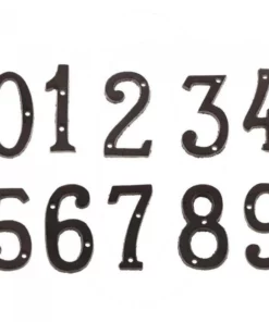 Life Easy Supply 3 Inch Vintage Wrought Iron House/Mailbox Number, DIY Cast Iron Alpabet Letter With Install Screws Other Products