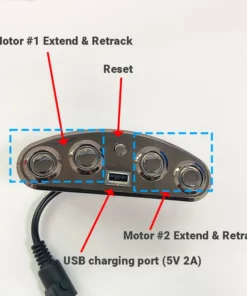 Life Easy Supply Switch & Charger MLSK35-G(LSF)1.3M-L Recliner Switch & Junction Box 5 Button USB