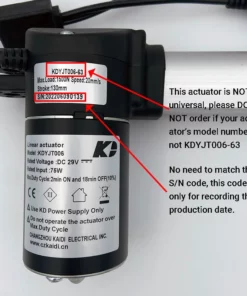 Life Easy Supply Kaidi KDYJT006-63 Linear Actuator Motor Assembly