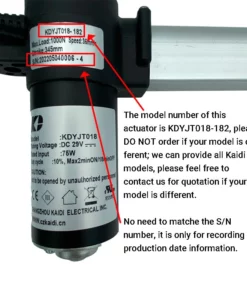Life Easy Supply Kaidi KDYJT018-182 Linear Actuator Motor Assembly