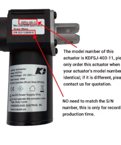Life Easy Supply Kaidi KDFSJ403-11 Linear Actuator Motor Assembly