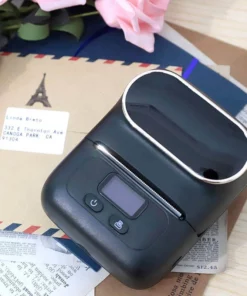 Life Easy Supply M110 Portable Bluetooth Thermal Printer Mini Mobile Sticker Label Maker, QR Barcode Clothing Jewelry Label Printing Machine
