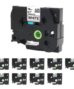 Life Easy Supply Other Products 10 Pack Compatible Label Tape Replacement For TZe-241 TZ241 Brother P Touch Label Tape 18mm 3/4in