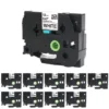 Life Easy Supply 10 Pcs Compatible Label Tape For Brother Printer 1/2in (12mm) Replaces TZe 231 TZe-231 TZe231 Other Products