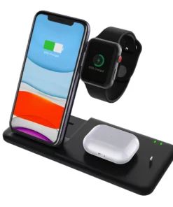 Life Easy Supply Wireless 4 In 1 Charge Stand For IPhone, Apple Watch, Airpods, Qi Wireless Charging Device Fast Charging